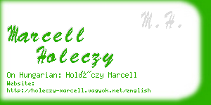 marcell holeczy business card